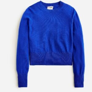 J. Crew Cashmere Blue Crew Neck Sweater